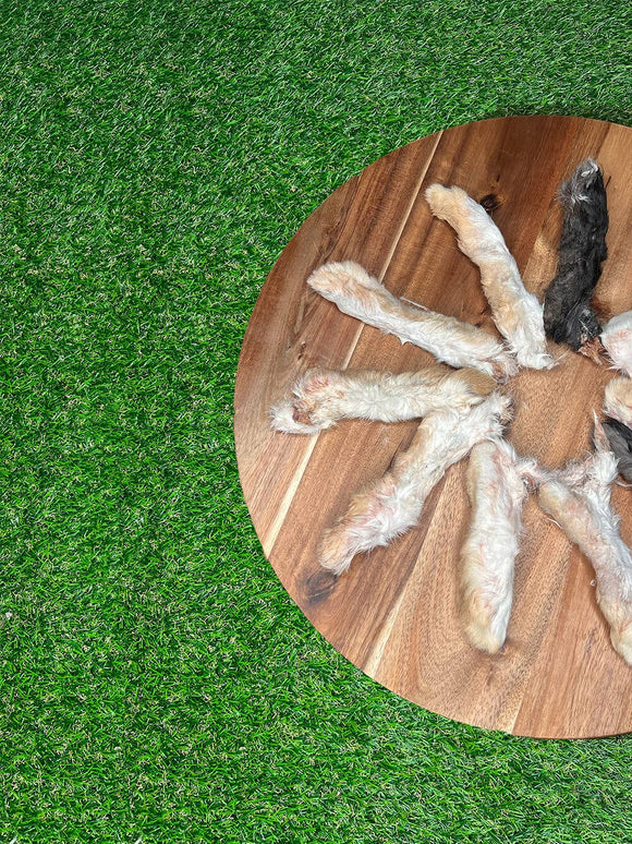 Bulk Dog Chew: Rabbit Feet Large - Natural Single Ingredient