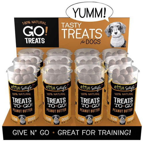 Etta Says! Treats To Go! Peanut Butter 100% All Natural Dog Treats 1.3 oz, pieces