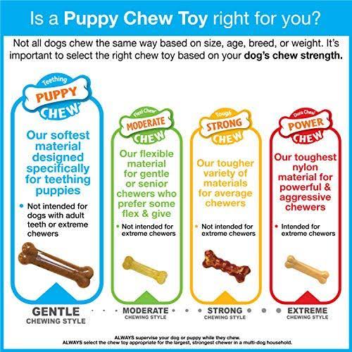 Nylabone Petite Wishbone Puppy Chew Toy, Pink