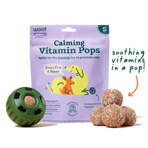 Woof Calming Vitamin Pops Dog Treats