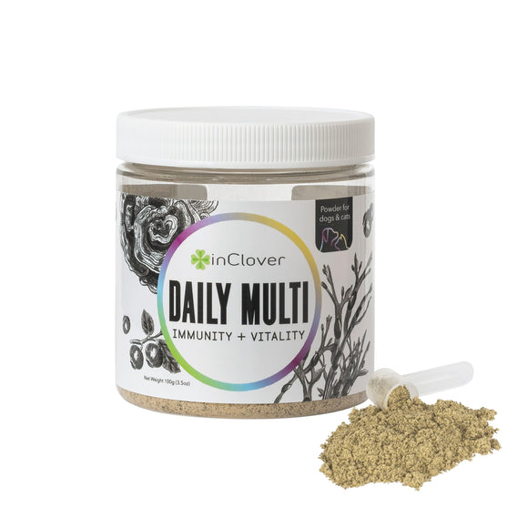 InClover Daily Multi Immunity & Vitality Powder for Dogs and Cats