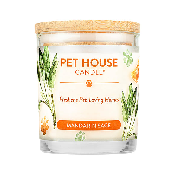 One Fur All Pet House Mandarin Sage Natural Soy Candle