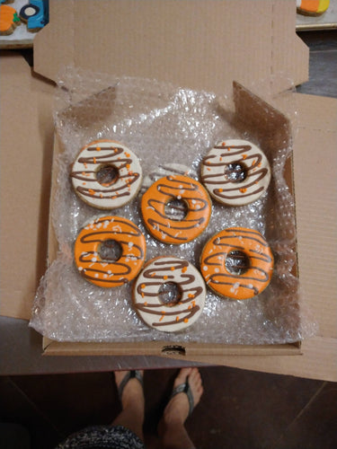 Fall sling donuts dog treats