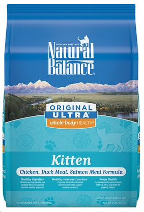 Natural Balance Original Ultra Whole Body Health Kitten Formula Chicken, Duck Meal & Salmon 2lbs