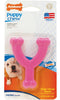 Nylabone Petite Wishbone Puppy Chew Toy, Pink
