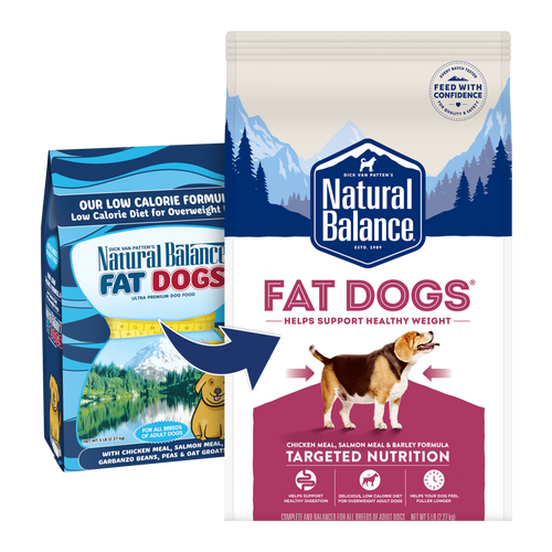 Natural Balance DRY FAT DOGS Chicken and Salmon 15Lbs