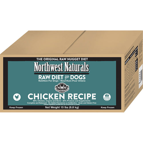 Northwest Naturals Dog Frozen Chicken Nuggets Bulk 15lbs