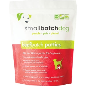 SMALL BATCH DOG FROZEN BEEF PATTIES 6LBS * Special Order*