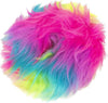 Godog Furballz Rings Dog Toy - Rainbow - Medium