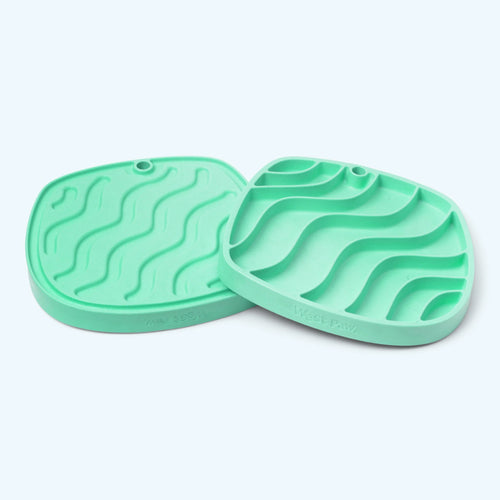 West Paw Waves Feast Mat Mint