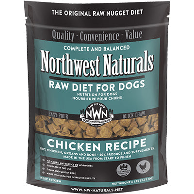 Northwest Naturals Dog Frozen Chicken Nuggets 6lbs