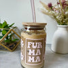Vixen Fluffy Paws Fur Mama Glass Beer Can - White Vinyl