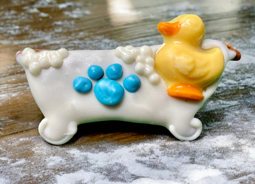Bath tub SPAw day dog treat