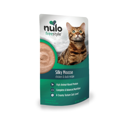 Nulo Freestyle Silky Mousse Chicken & Duck Cat Food Pouch 2.8oz