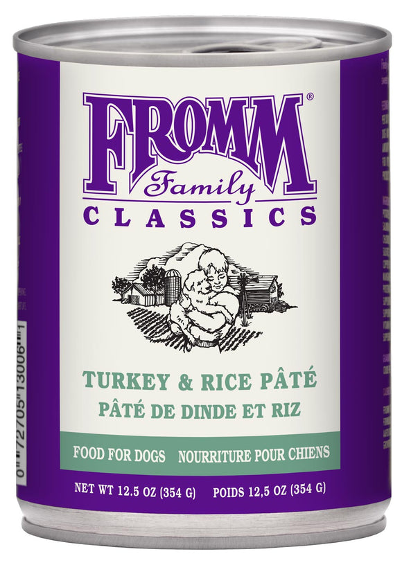 Fromm Classic Turkey & Rice Pâté Dog Food (12.5 oz, Single Can)