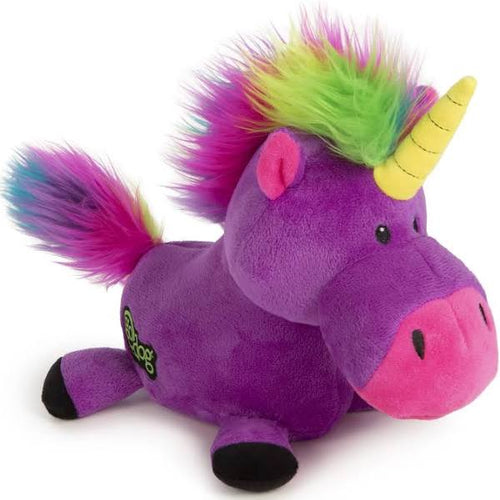Godog Purple Unicorn Dog Toy, Large