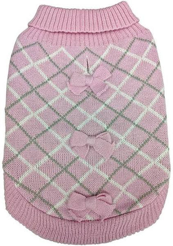 Pretty in Plaid Dog Sweater XXS