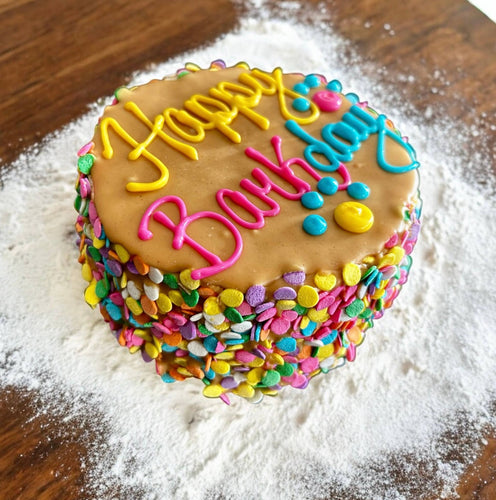 PB Confetti Doggie Cake Treat