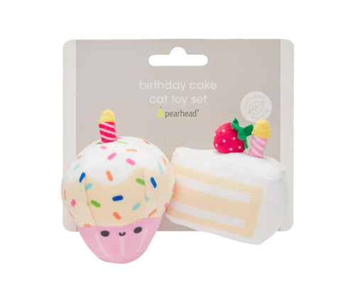 Birthday Cake Cat Toy Set