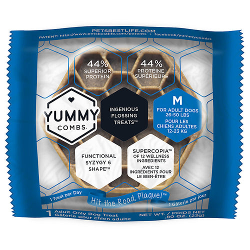 Yummy Combs M 26-50 lbs. Dental Treat