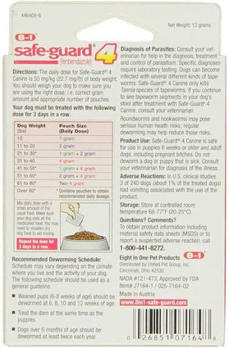 Safe-Guard 4 Dewormer 4 Gram