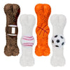 Dog Ball Squeeze Toy Sports Design 4 Assorted 8.5