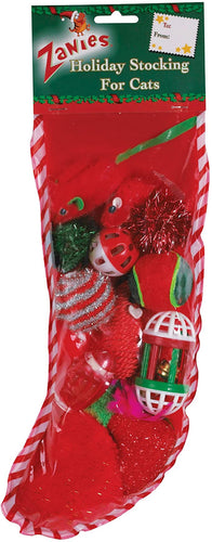 Zanies Holiday Cat Stocking Red