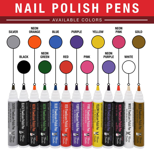 Pawdicure Nail Polish Pen - Quick Dry - 13 Colors