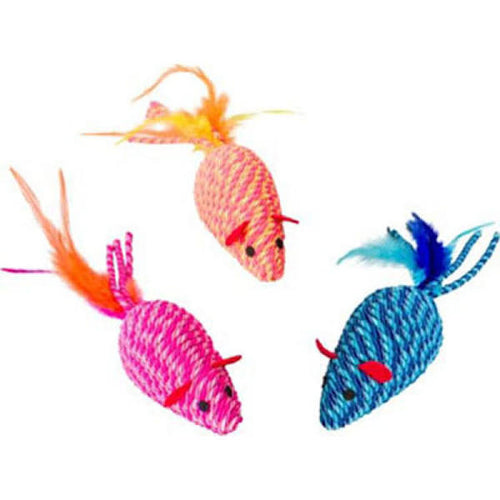 Elasteeez Mouse/feathers Cat Toy, Assorted