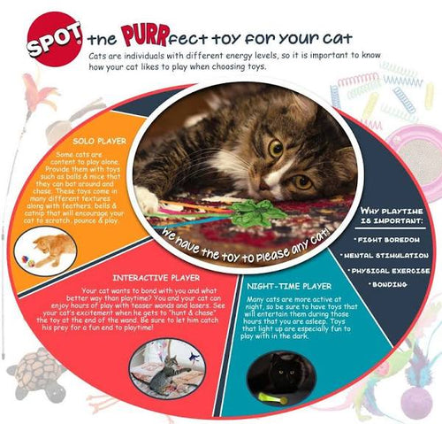 Ethical Pet Shimmer Ball Cat Toys - 4 count