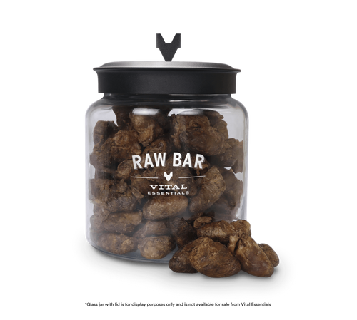 Vital Essentials Raw Bar Freeze Dried Raw Duck Hearts Dog & Cat Snack