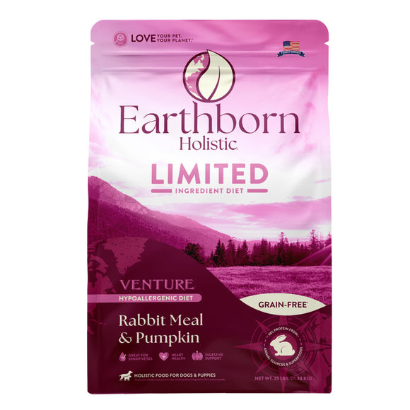 Earthborn Holistic Venture Limited Ingredient Diet Grain-Free Dry Dog Food 25# * Special Order*