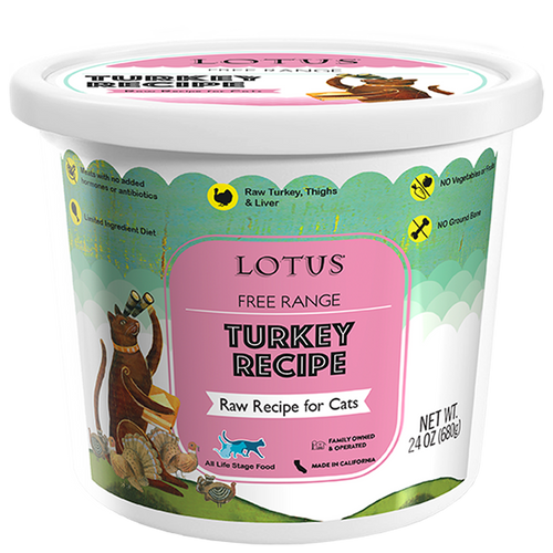 Lotus Pet Food Cat Frozen Turkey - SFW