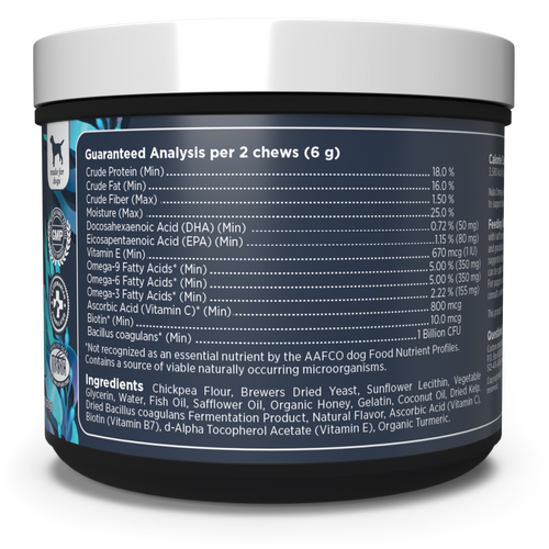 Nulo Superfood Omega Skin & Coat Soft Chew Supplement for Dogs