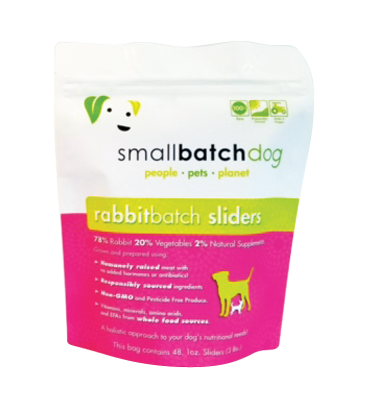 Small Batch Rabbitbatch Frozen Dog Food - SFW