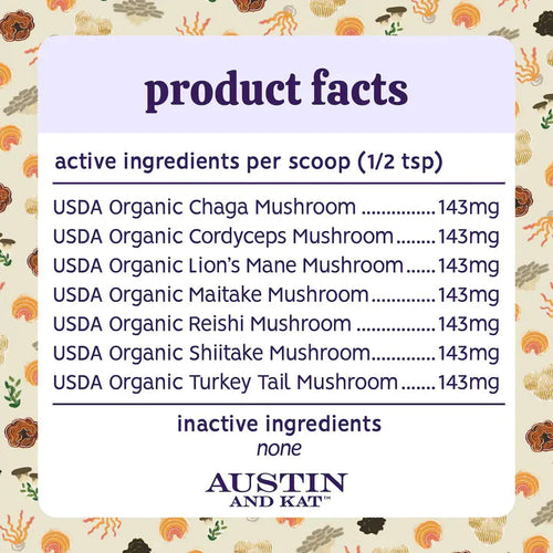 Austin and Kat Harper's Mushroom Medley Immunity Powder Special Order