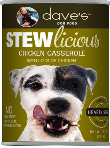 Dave's Stewlicious Chicken Casserole Canned Dog Food