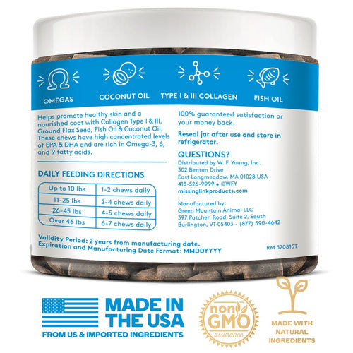 The Missing Link® Collagen Care™ Skin & Coat Soft Chews