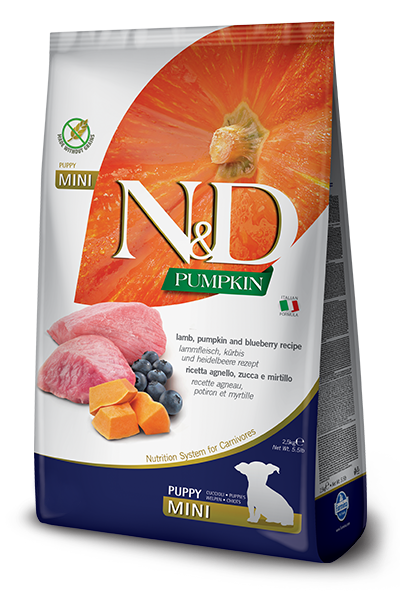 Farmina N&D Pumpkin Formula Mini Lamb & Blueberry Puppy Food