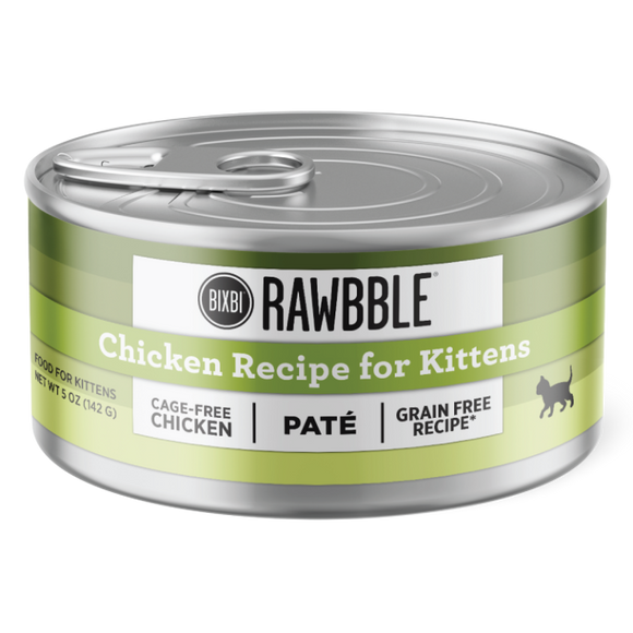 Rawbble® Wet Food for Cats – Chicken Paté for Kittens Recipe