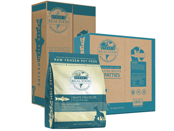 STEVE'S REAL FOOD DOG & CAT FROZEN WHITEFISH - SFW
