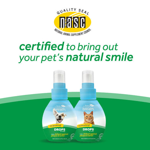 TropiClean Fresh Breath Oral Care Drops for Cats