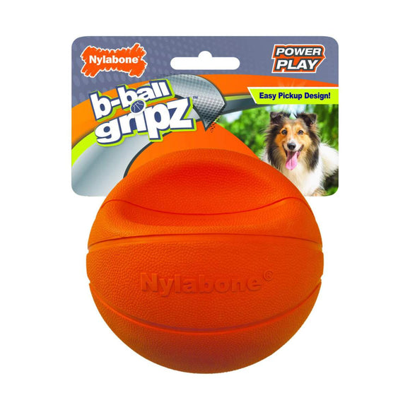 Nylabone Power Play Dog Basketball B-Ball Gripz