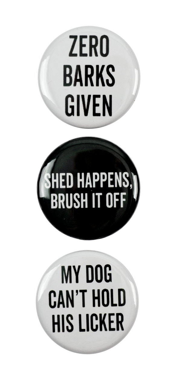 Zero Barks Given Magnets - Set of 3