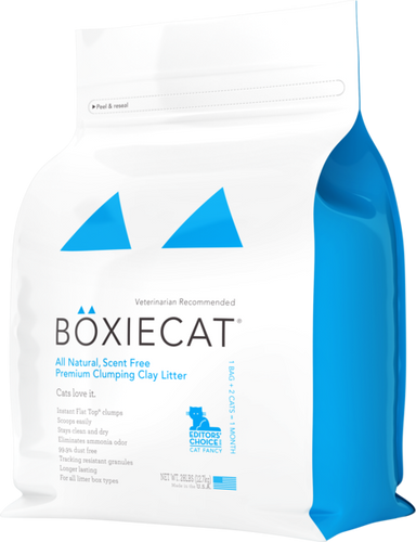 Boxiecat Scent-free Premium Clumping Clay Cat Litter (16-lb)