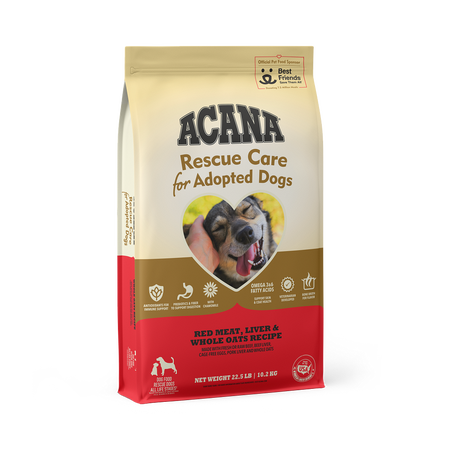 ACANA Rescue Care for Adopted Dogs Red Meat, Liver & Whole Oats Recipe Dry Dog Food (22.5-lb)