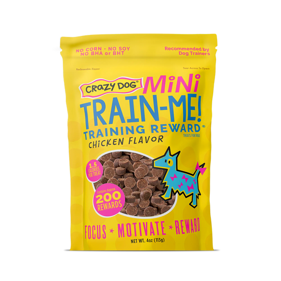 Crazy Dog Train-Me! Chicken Flavor Dog Treats 4 Oz