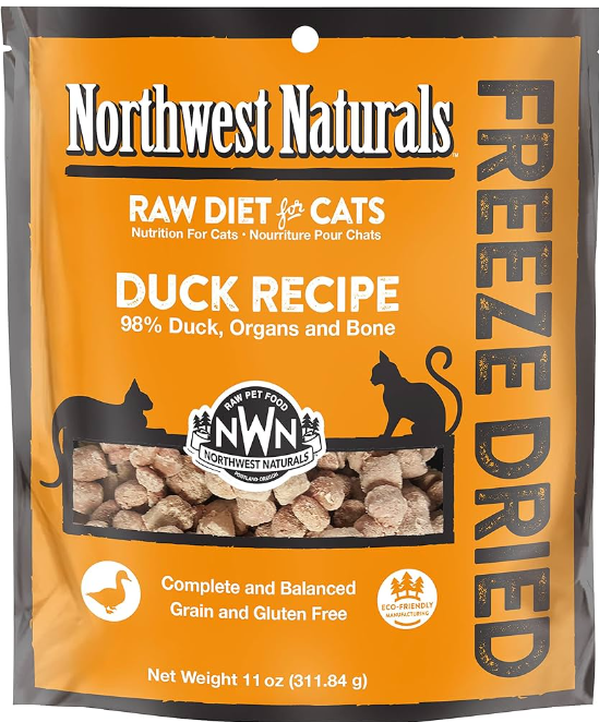 Northwest Naturals Frozen Cat Nibbles Duck (2 lbs)