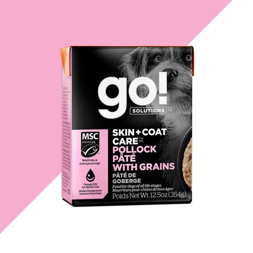 SKIN + COAT CARE POLLOCK PÂTÉ WITH GRAINS Wet Dog Food