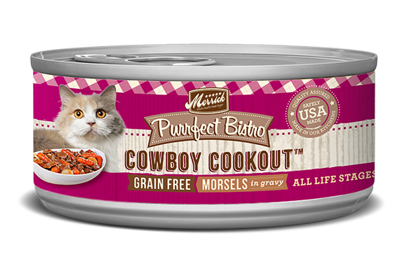 Purrfect Bistro Grain Free Morsels Cowboy Cookout